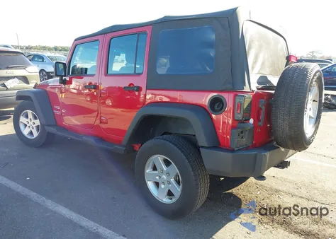 2012 Jeep Wrangler Unlimited Sport z USA, uszkodzony, nr VIN 1C4BJWDG4CL133248